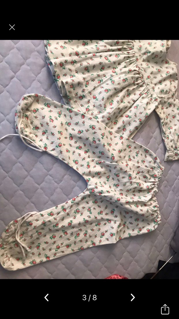 Çiçek Desenli Bebek Takımı - Görsel 3