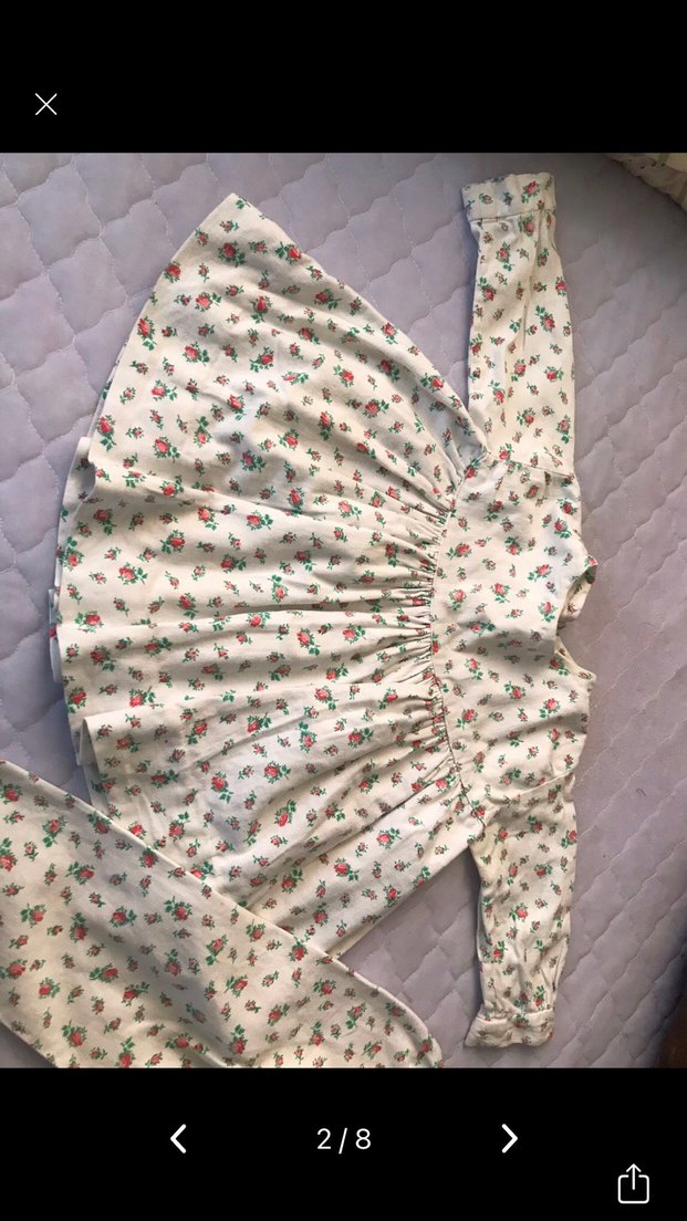 Çiçek Desenli Bebek Takımı - Görsel 2