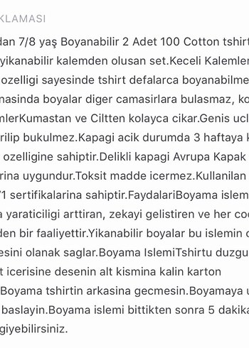 Boyanabilir Beyaz Kız Çocuk Tshırt 2'li Set 110/116 - Görsel 5