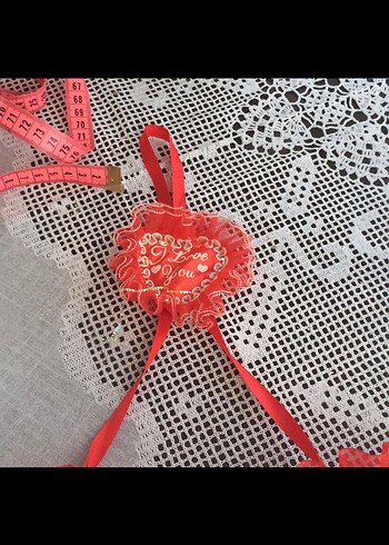 Kırmızı Kalp Figürlü Peluş Oyuncak Ayı - Görsel 6