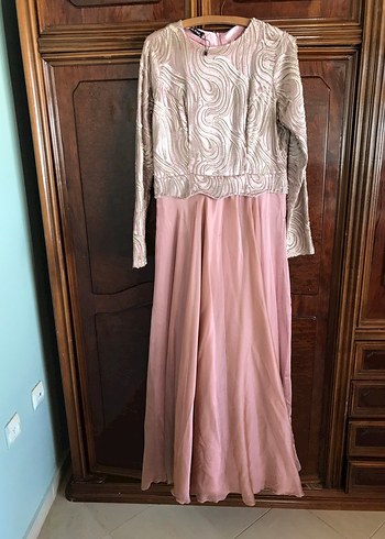 Gamze Polat tesettür abiye elbise 42 beden - Görsel 4