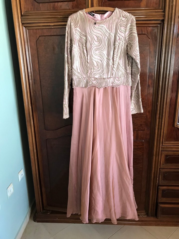 Gamze Polat tesettür abiye elbise 42 beden - Görsel 4