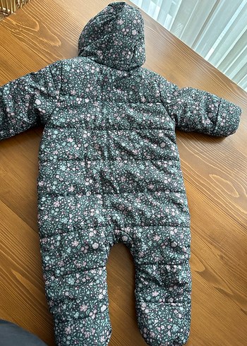 Kız Bebek Desenli Gri Tulumu - Görsel 2