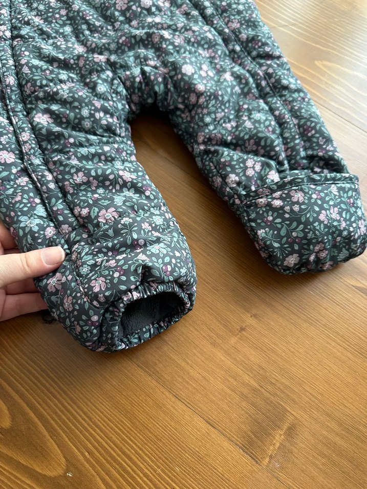 Kız Bebek Desenli Gri Tulumu - Görsel 3