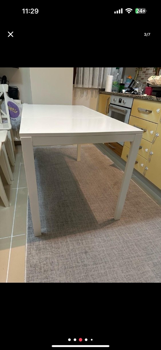 Beyaz vangsta ikea masa - Görsel 4