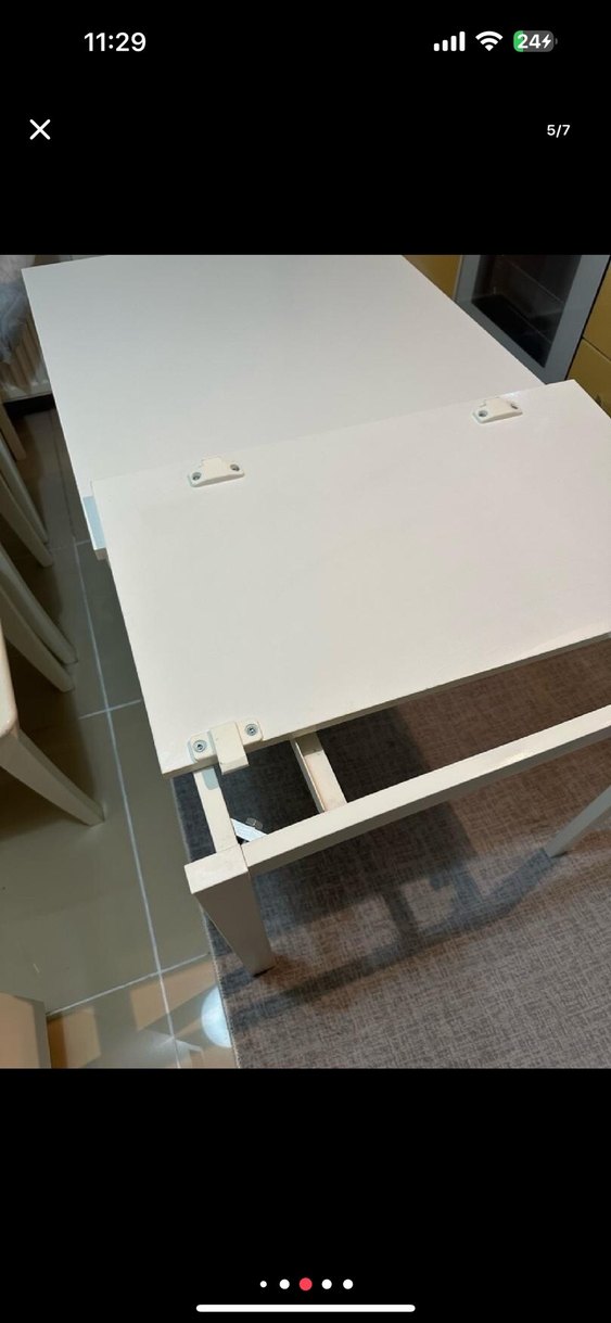 Beyaz vangsta ikea masa - Görsel 3