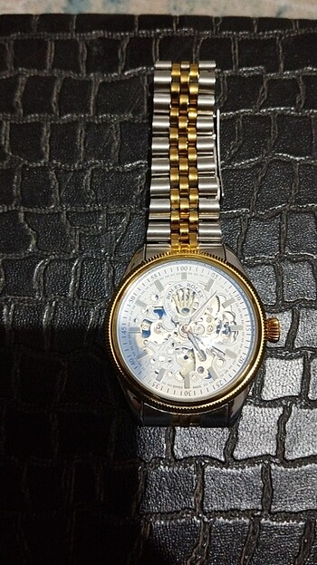 Rolex otomatik transparan arka kapak