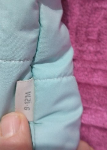 Kız Çocuk Mavi Kapüşonlu Fermuarlı Yelek - Görsel 3