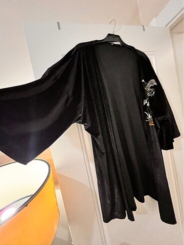 Parlak kadife kimono
