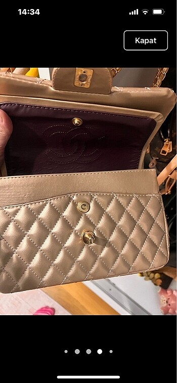  Beden camel Renk Chanel çanta yepyeni sıfır