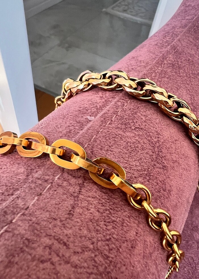 Harika çelik bileklik kolyeler..adet fiatıdır - Görsel 5