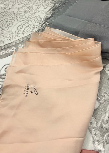 Kadın Pastel Renkli İpek Görünümlü Şal karışık - Görsel 8