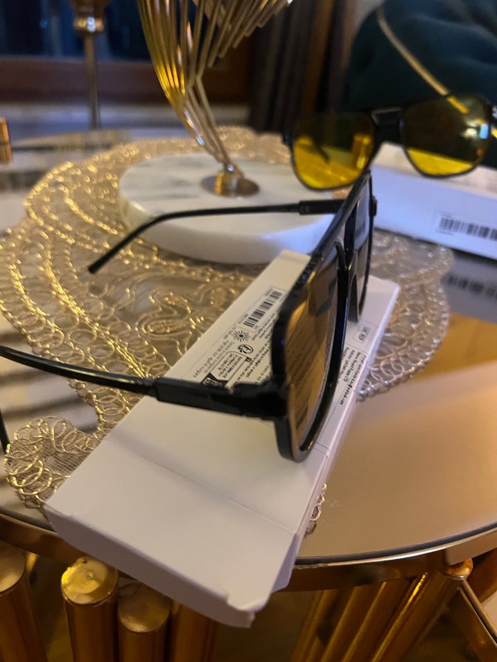 Şeffaf kahve Camlı Sokak Stili Kadın Gözlüğü - Görsel 3