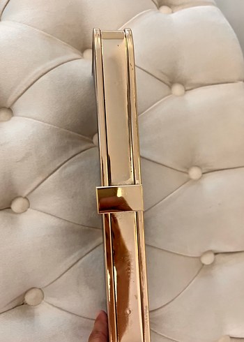 Siyah Süet Tokalı Kadın Portföy Çanta - Görsel 4