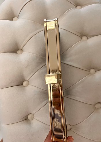 Siyah Süet Tokalı Kadın Portföy Çanta - Görsel 5