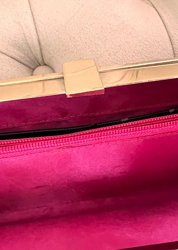 Siyah Süet Tokalı Kadın Portföy Çanta - Görsel 3