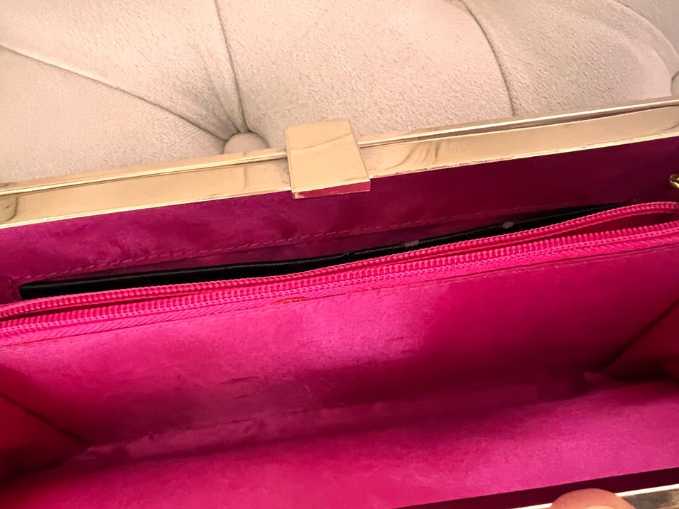 Siyah Süet Tokalı Kadın Portföy Çanta - Görsel 3