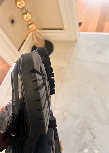 Kadın Siyah Platform Topuklu Gotik Loafer - Görsel 6