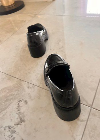 Kadın Siyah Platform Topuklu Gotik Loafer - Görsel 5