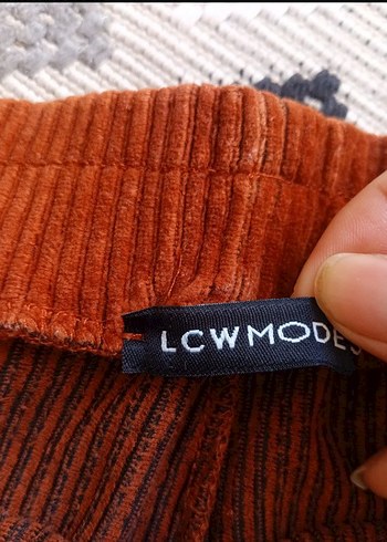 Kahverengi Kadife Rahat Kesim Pantolon - Görsel 3