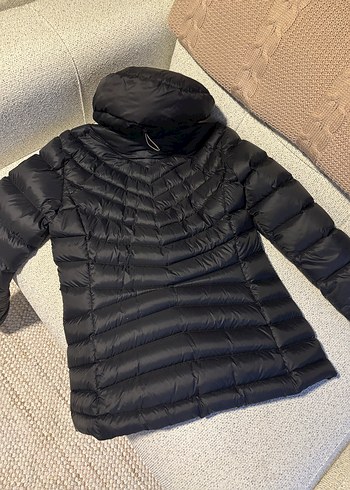 Decathlon Siyah Kapüşonlu Kadın Kışlık Mont - Görsel 3