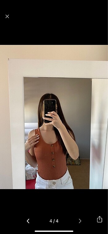 s Beden turuncu Renk H&M body üst