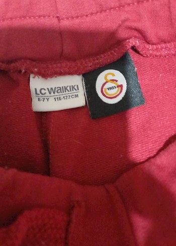 7 Yaş Beden bordo Renk LC WAIKIKI GS BASKILI Fermuarlı Eşofman Takımı