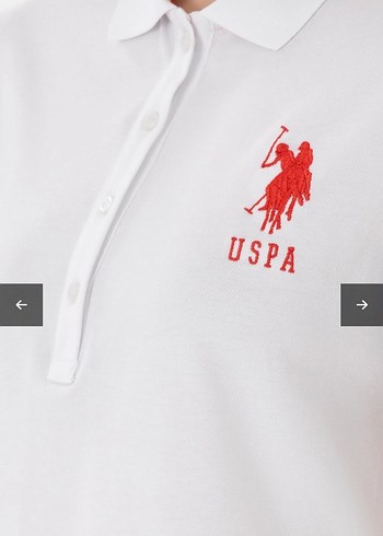 l Beden beyaz Renk U.S POLO ASSN kadin lakos yaka elbise