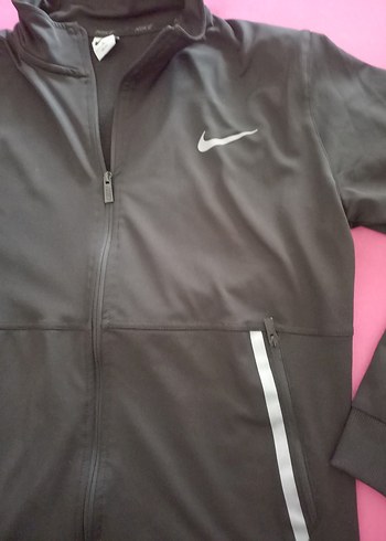 Nike Nıke Siyah Fermuarlı Erkek Yumuşak Kumaş Sweatshirt