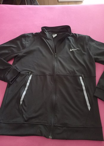 Nıke Siyah Fermuarlı Erkek Yumuşak Kumaş Sweatshirt