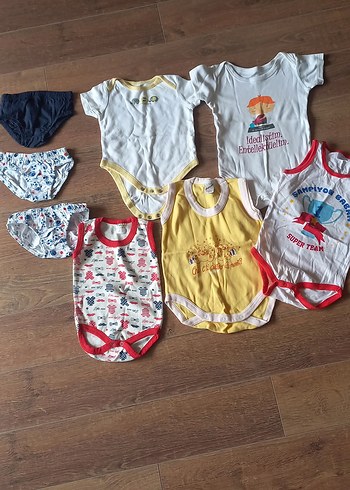 Renkli Baskılı Bebek Erkek Body Seti - Görsel 2