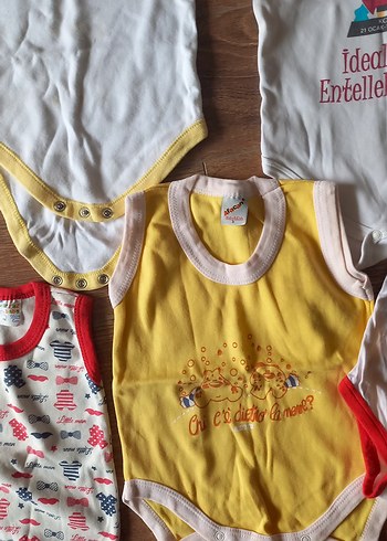 Renkli Baskılı Bebek Erkek Body Seti - Görsel 5