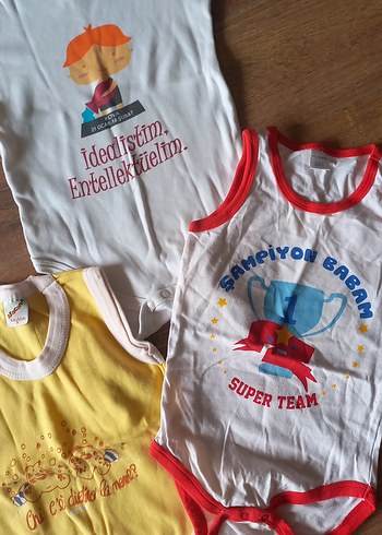 Renkli Baskılı Bebek Erkek Body Seti - Görsel 4