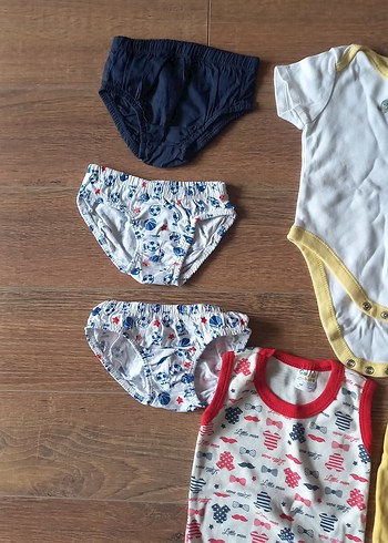 Renkli Baskılı Bebek Erkek Body Seti - Görsel 6