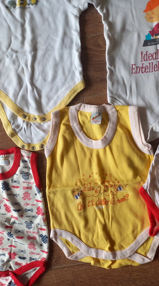 Renkli Baskılı Bebek Erkek Body Seti - Görsel 5