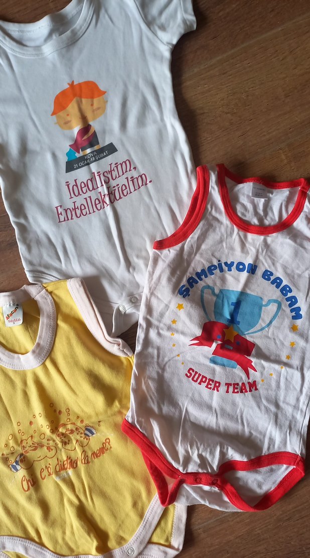 Renkli Baskılı Bebek Erkek Body Seti - Görsel 4