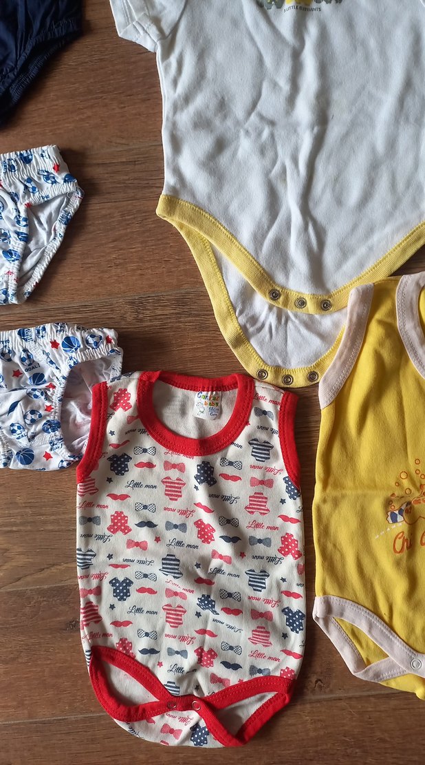 Renkli Baskılı Bebek Erkek Body Seti - Görsel 3