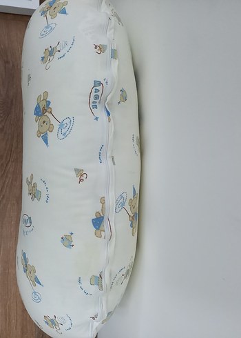 Bebek Desenli Mavi Emzirme Yastığı ve bebek kapi süs - Görsel 10