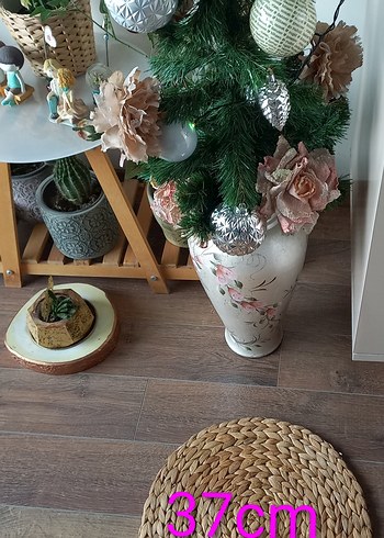 ikea Hasır Görünümlü Bohem Yuvarlak Amerikan Servis - Görsel 7