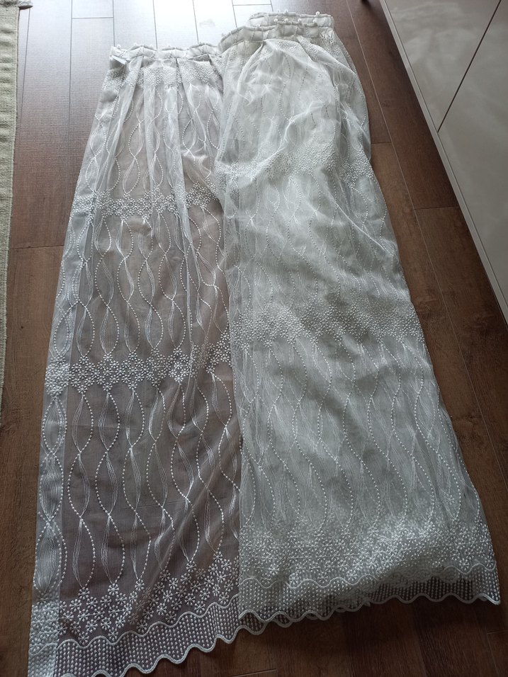 Lınens Nakışlı Beyaz Perde - Görsel 5