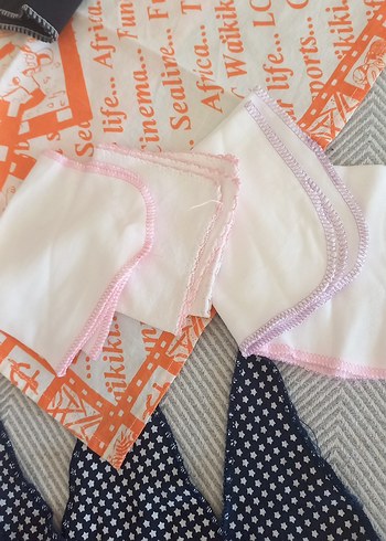 Çeşitli renk modellerde cocuk havlu ..bandana.. vs - Görsel 3