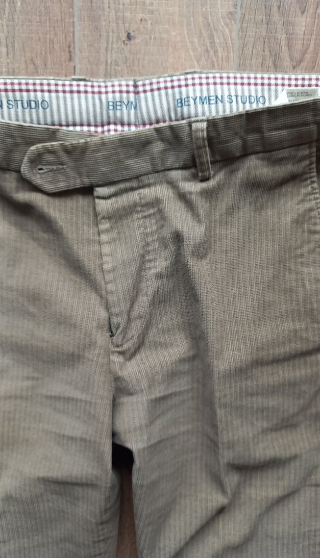 Beymen Kemerli  fitilli Kahverengi Erkek Pantolon - Görsel 5