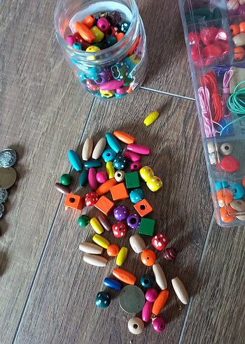 Renkli Boncuk ve Takı Malzemeleri Seti - Görsel 3