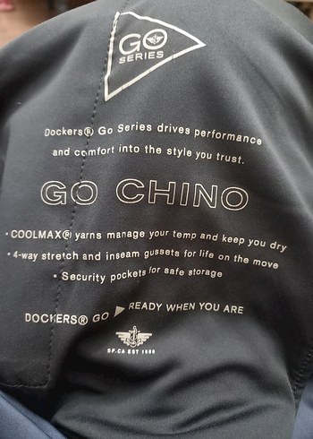 Dockers orijinal Erkek Mavi Normal Kesim Ofis Pantolonu - Görsel 12