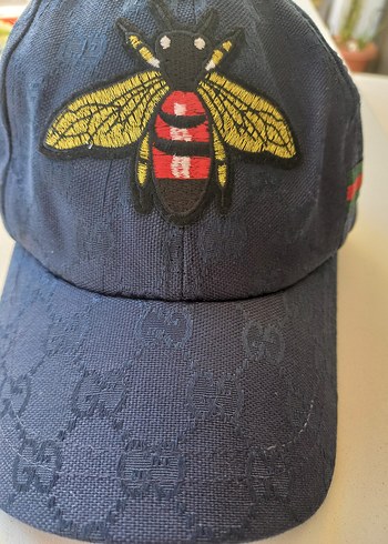 Gucci Mavi Nakışlı çocuk Şapka