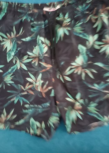 m Beden çeşitli Renk koyon Erkek Loose Fit Mini Desenli deni Şort