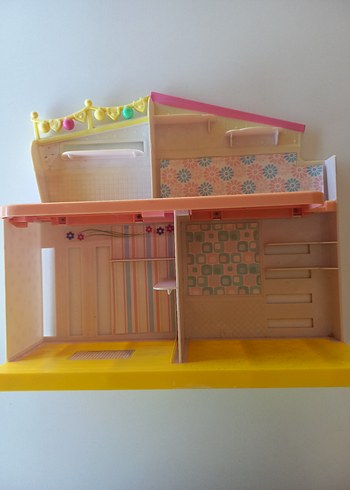 Beden Renk Barbi evi Pembe Renkli Model Kit Ev