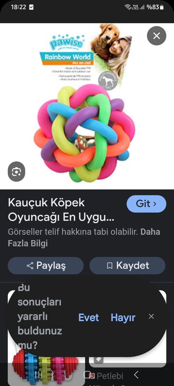 pet krem.Çıngırakli kedi köpek  2  Oyuncak.malt paste - Görsel 4