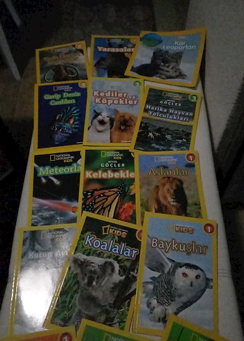 21 tane National Geographic Kids Hayvan Kitapları Seti