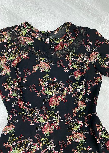 Çiçek Desenli Uzun Bohem Elbise - Görsel 2